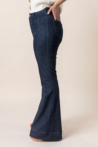 Jean Pants Women 2023 Dark Micro Flare Jeans Fashion Pattern
