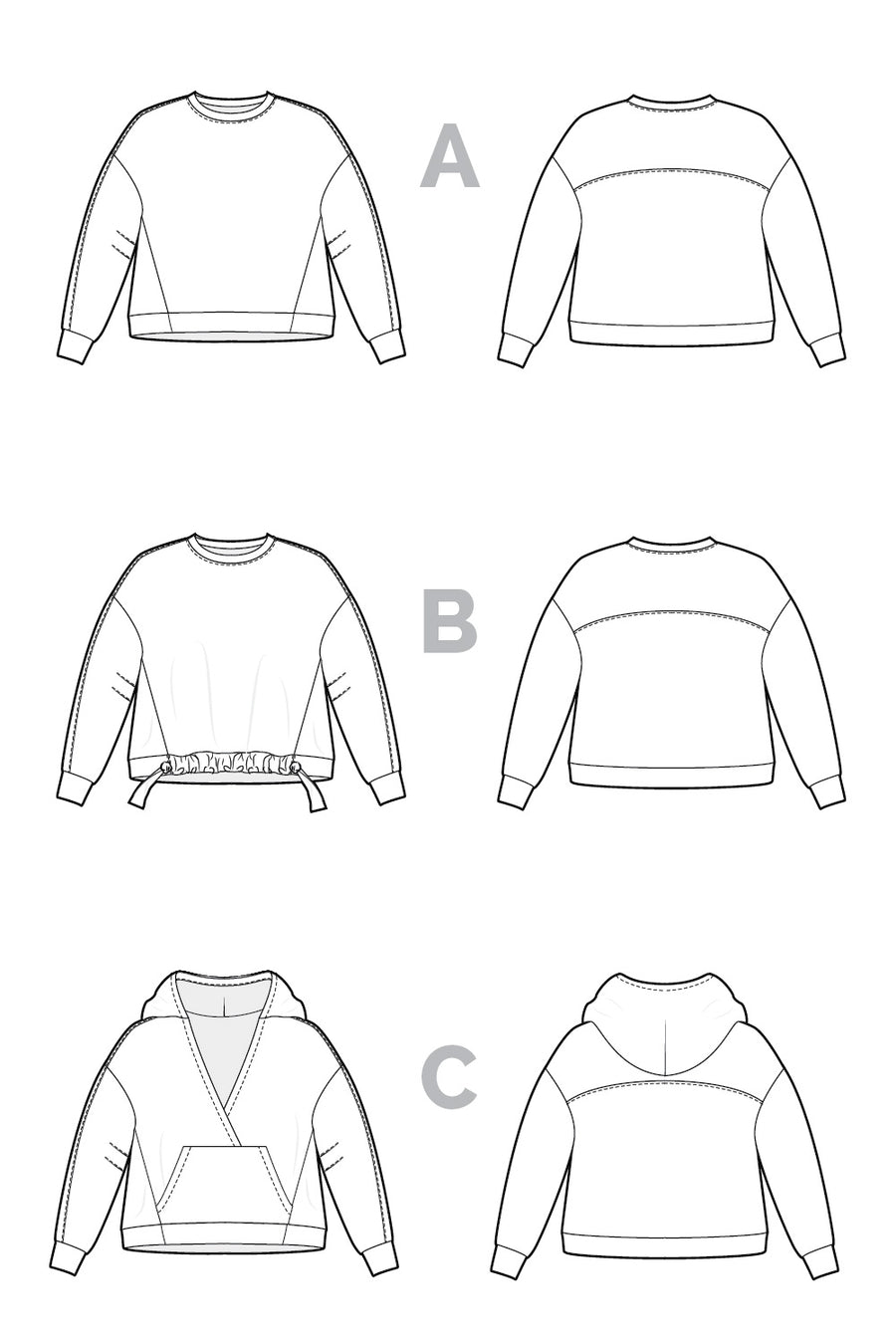 Mile End Sweatshirt Pattern (WHOLESALE)