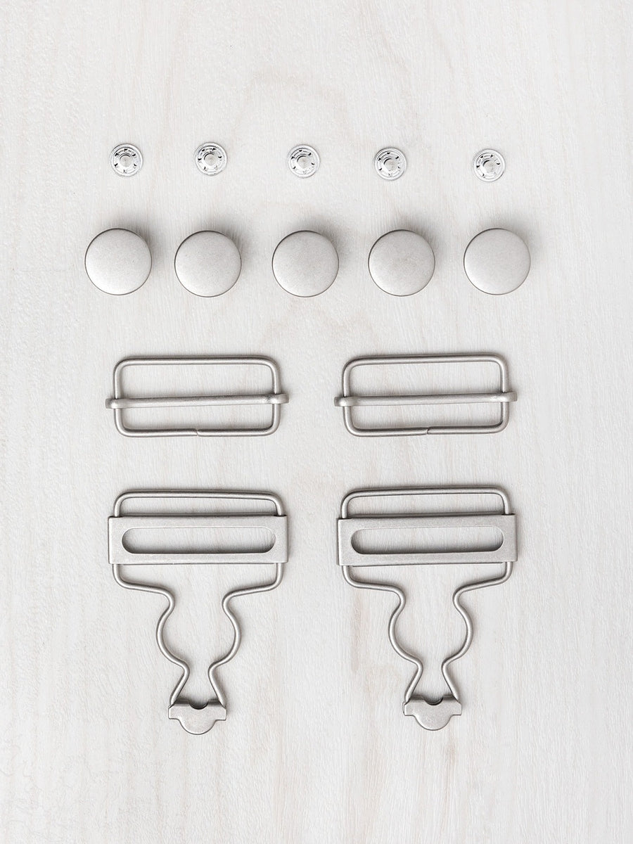 4 Sets Overall Buckles Replacement Metal Overall Clasp Replacement