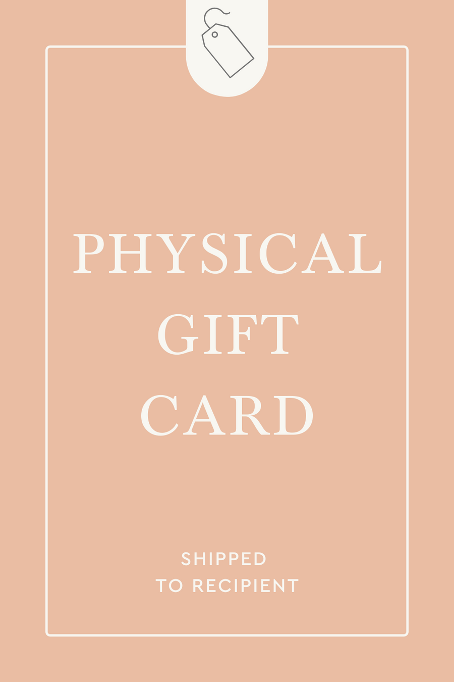 Physical Gift Card - Sundara Spa