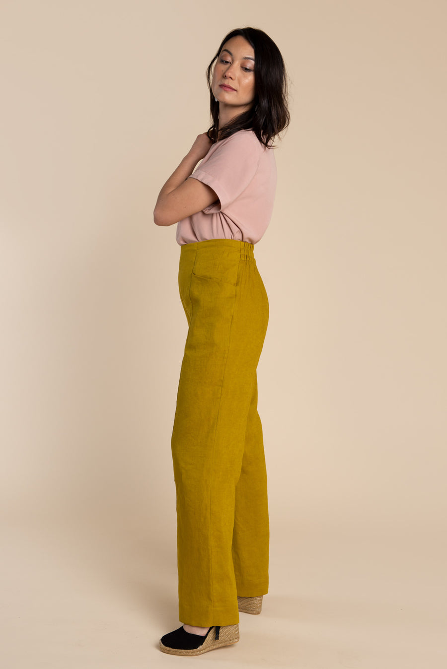 5,98 €, | Floral print elastic trousers
