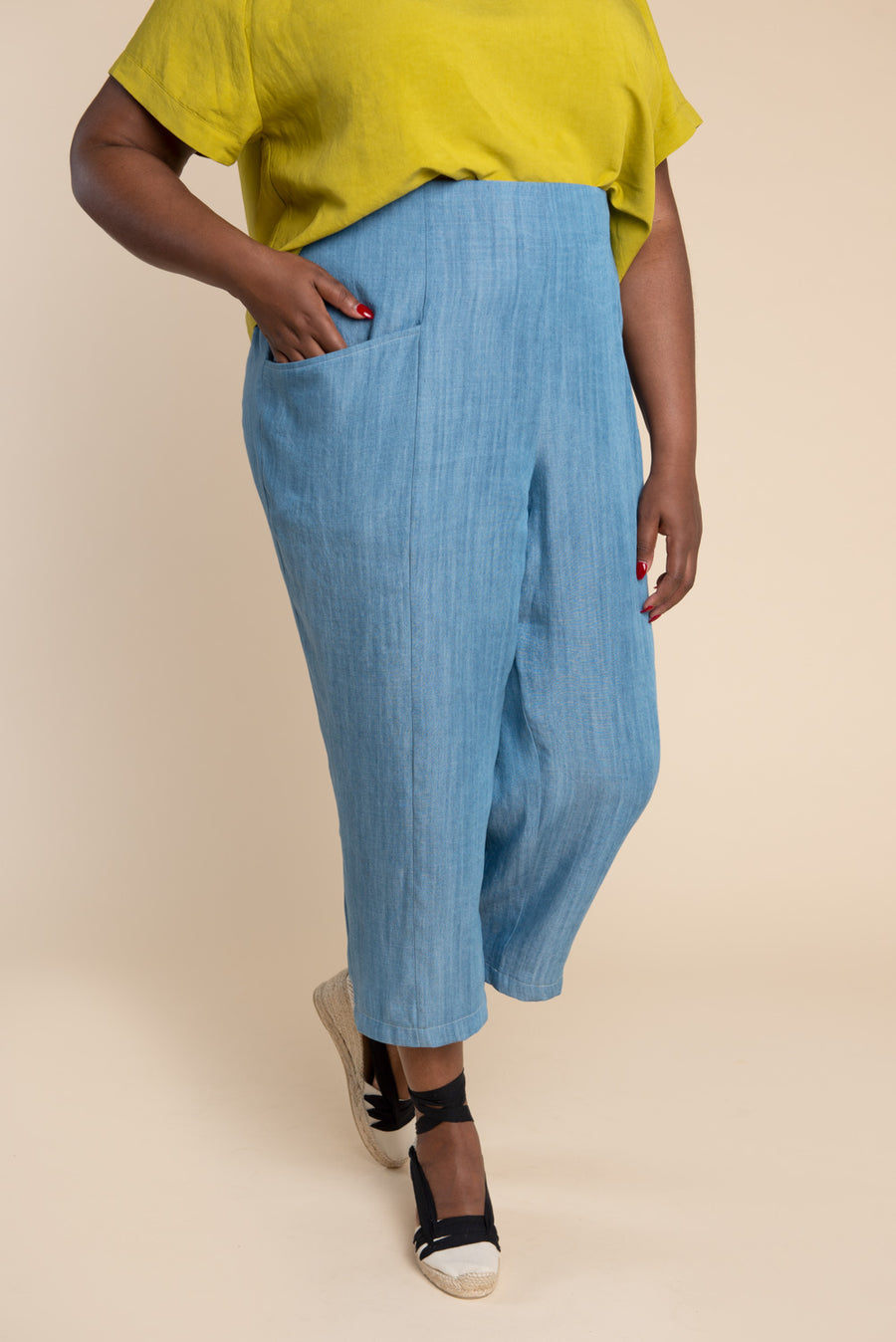 Pietra Pants & Shorts Pattern - Tapered legged elastic waist pants pattern | Closet Core Patterns