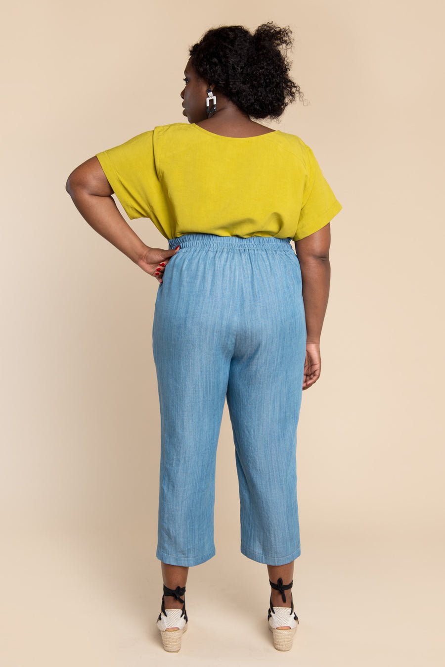 PDF Sewing Pattern of Straight Leg High Waisted Pants Darcy - Etsy