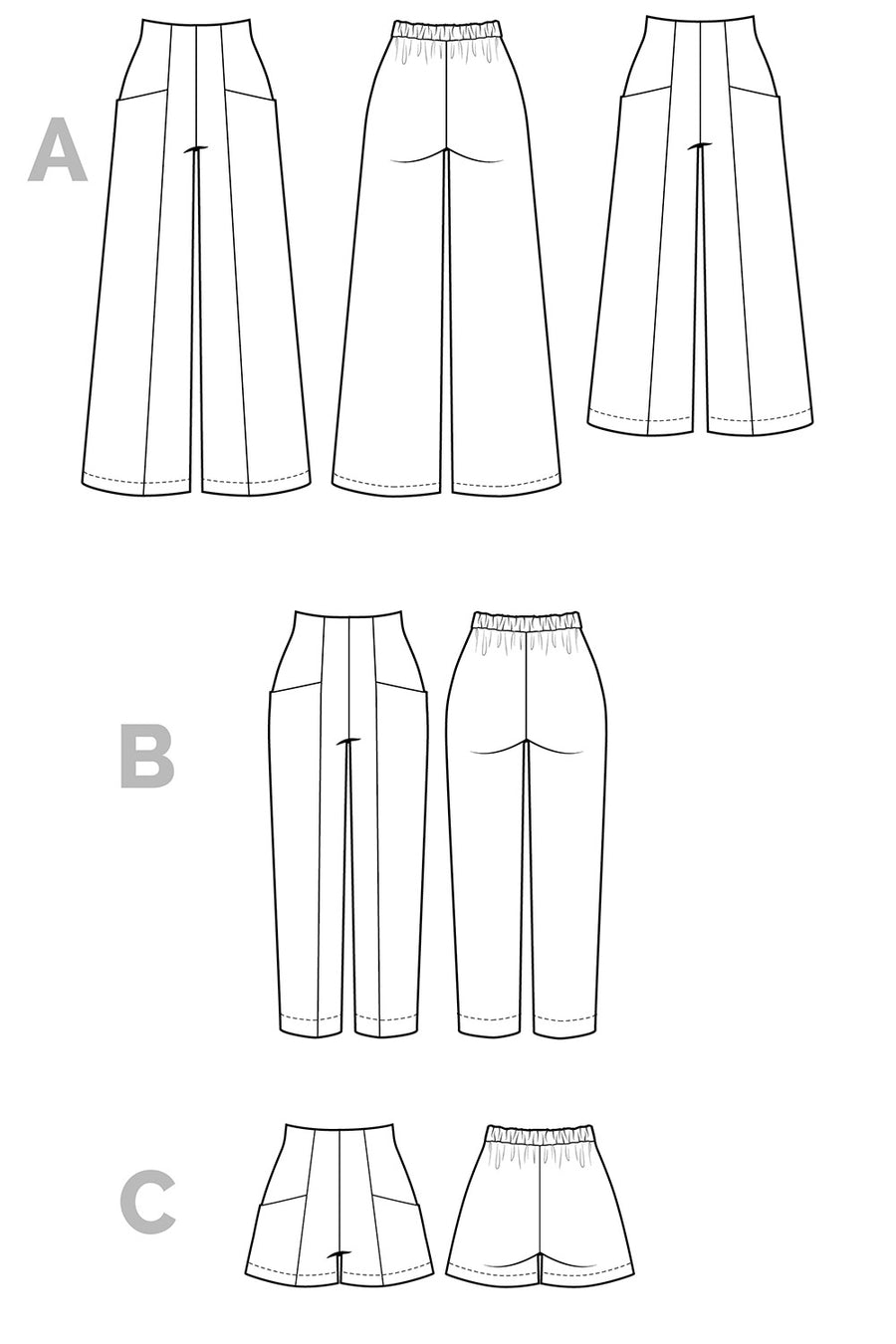Pietra Pants + Shorts Pattern