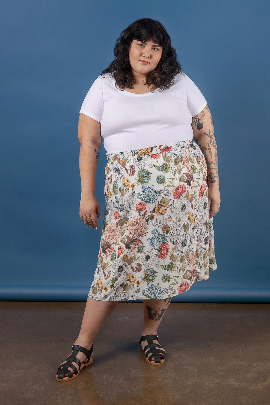 Sage Skirt | Plus Size Midi Skirt Pattern | Closet Core Patterns